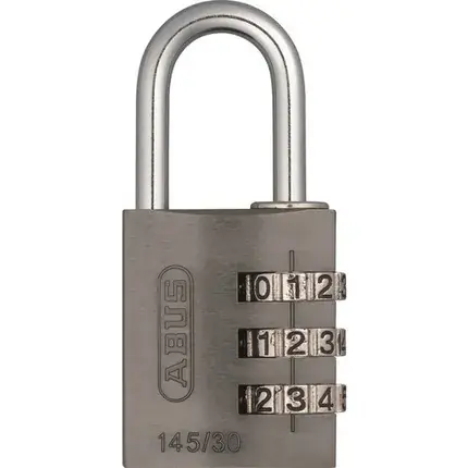 Uitverkoop ABUS Hangcijferslot 145/30 titanium