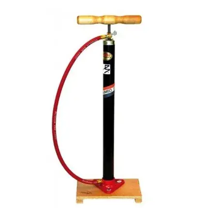 Jumbo fietspomp m/plank en slang Gereduceerde Prijs