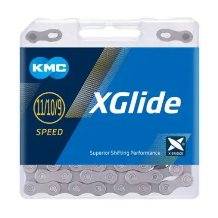 Merkproduct KMC ketting X-Glide 9/11V grijs 126s Shimano Cues