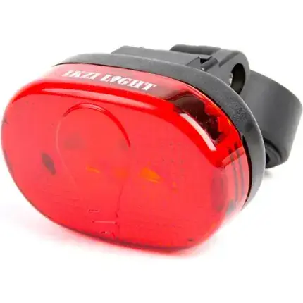 IKZI Light achterlicht ovaal 3 led batterij zadelp Premium
