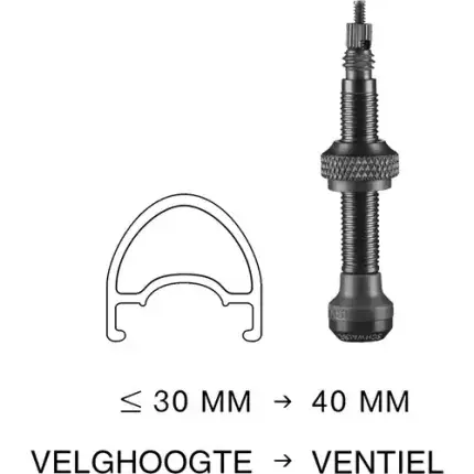 SCHWALBE Ventiel "Tubeless"40 mm Lage Prijs