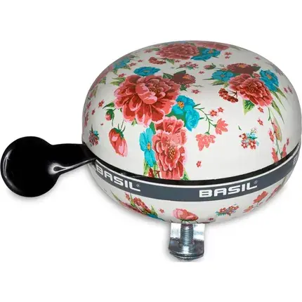 BASIL Fietsbel "Big Bell Bloom"gardenia wit Afmet Rechtstreeks Van De Fabrikant