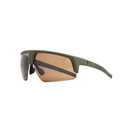 Favoriet BSG-75 Sportbril Comet Amber Flash Mirror Mat Olijf Groen