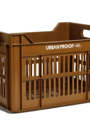 Urban Proof fietskrat 30L toffee brown Recycled 40x30x25cm Must-Have