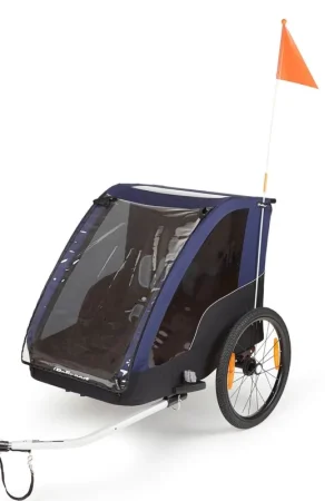Veilige Betaling Polisport kids trailer voor fietsen en wandelen grey / blue