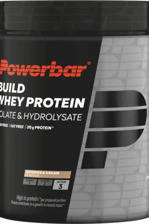 PowerBar Eiwitpoeder isolate & hydrolysaat koekjes en crème Build Whey Op = Op
