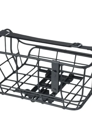 Op = Op Basil mand Portland achterop MIK 25L mat zwart 36x43x22cm