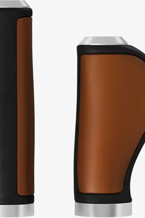 Brooks handvatten Ergonomic Leather grip 100/130mm honey Op = Op