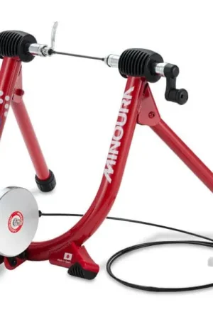 Op = Op Minoura fietstrainer LiveRide LR341 +remote 24 >700x45C rood