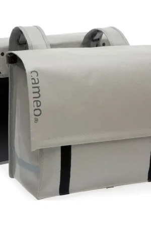 Betaalbaar Cameo fietstas dubbel Cameo bisonyl grijs 24,5L