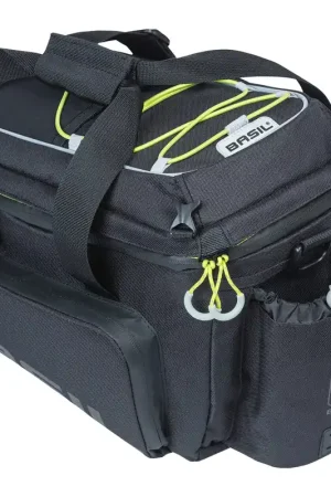 Voordeelprijs Basil dragertas Miles XL Pro black lime MIK 9-36L