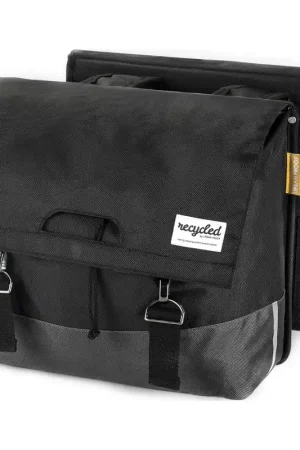 Urban Proof fietstas dubbel 55L recycled zwart / grijs Laatste Kans