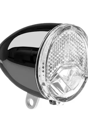 Axa-Basta fietslamp vooraan op spatbord retro design VAE E-Bike 606 15Lux 6-48V Direct Beschikbaar