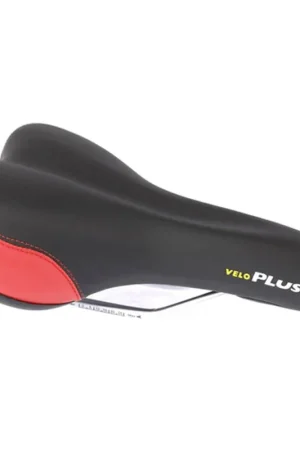 Beperkt Aanbod Velo zadel Plush Sport VL-3011 zwart/rood