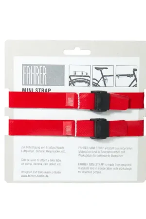 Betrouwbaar FAHRER Cargo Mini strap M 35x2cm rood (2 stuks)