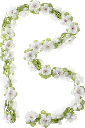Weekendaanbieding Basil bloemslinger wit