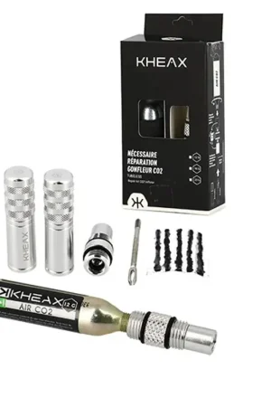 Snelle Levering Kheax Reparatieset voor aluminium tubeless met cartridge-tip CO2 16GR