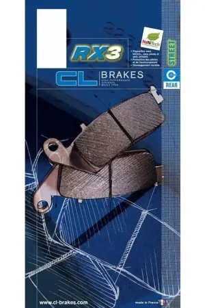 CL Brakes Wegremblok van gesinterd metaal 1167RX3 Op = Op