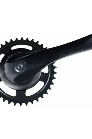 Mijnenpieper Vierkant aluminium crankstel met beschermende schijf Rock 46 T Dagaanbieding