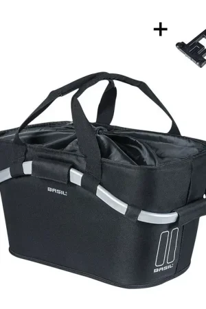 Weekendaanbieding Basil Achterfietsmand met plaat Classic Carry All Mik 2.0 22L N
