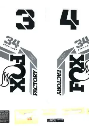 Beste Prijs Fox Racing Decalset Fox 2022, 34 SC, F-S, Logo, Fork